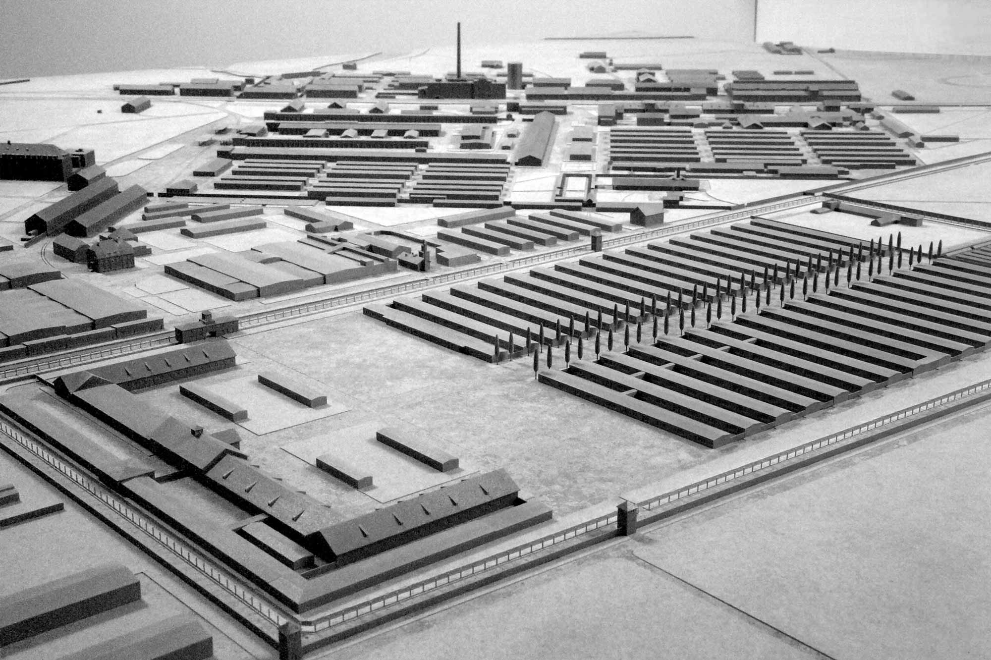 Modell KZ Dachau, Gesamtansicht