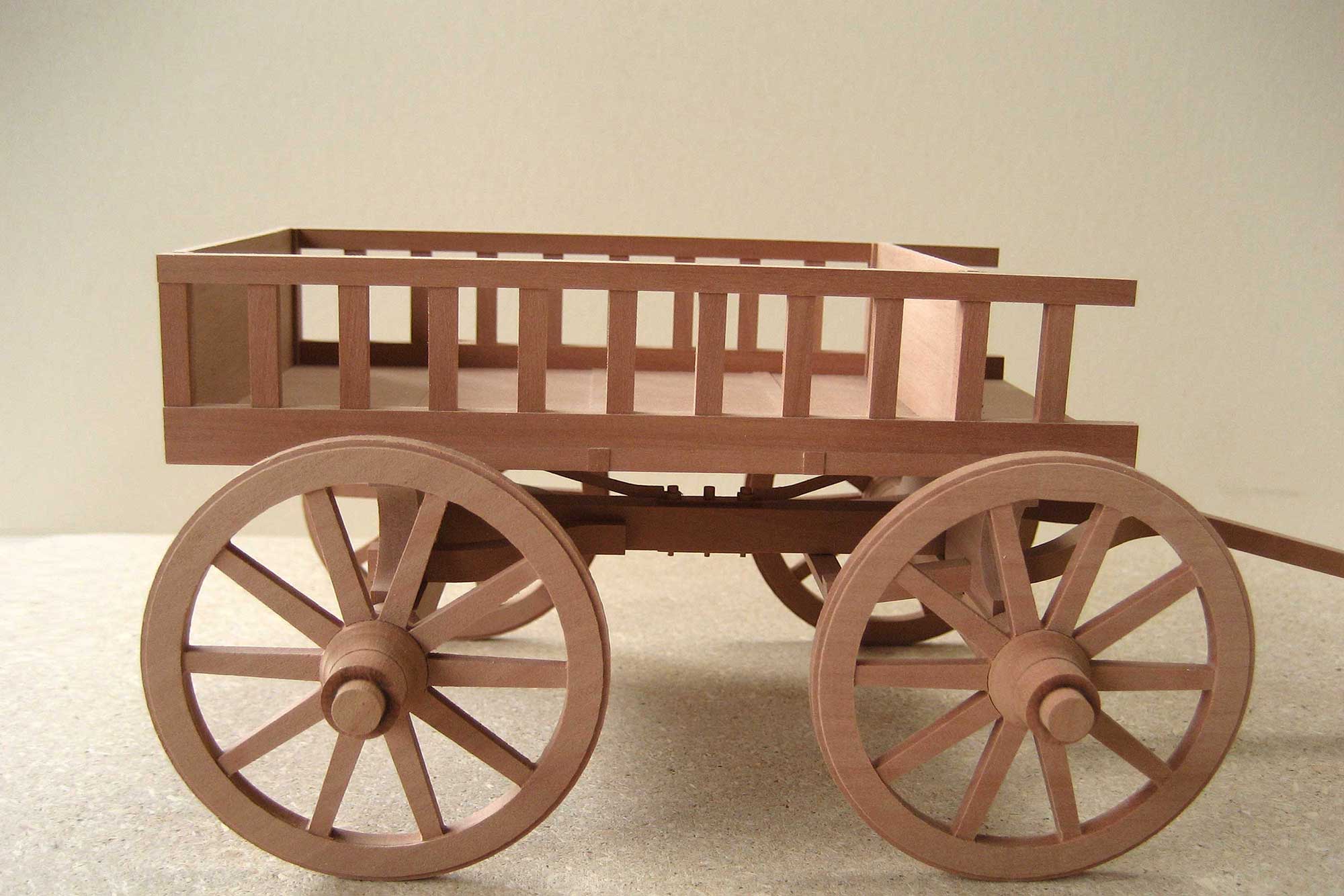 Anschauungsmodell Römischer Transportwagen aus Holz